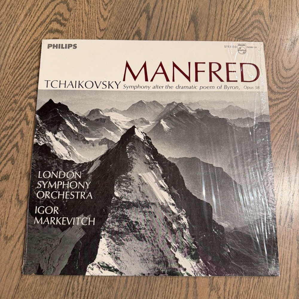 Tchaikovsky Manfred Symphony Markevitch London‎ Symphony Philips PHS900-110 LP